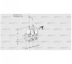 VCS2E40R/40R05NNWR/MMMM/PPPP (88104540) Сдвоенный газовый клапан Kromschroder