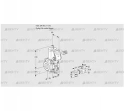 VAS240/-R/NW (88012468) Газовый клапан Kromschroder