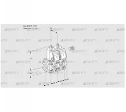 VCS1E15R/15R05NNQR3/PPPP/PPPP (88103979) Сдвоенный газовый клапан Kromschroder