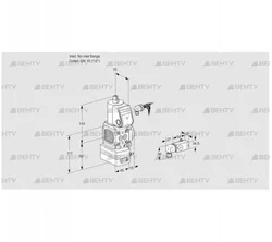 VAD1-/15R/NW-100B (88000377) Газовый клапан с регулятором давления Kromschroder