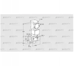 VK 200/100F40T5/KHG93S (85317105) Газовый клапан с приводом Kromschroder