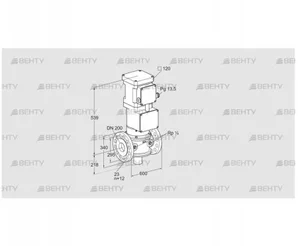 VK 200/100F40T5/KHG93S (85317105) Газовый клапан с приводом Kromschroder