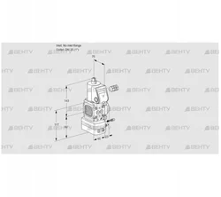 VAG1-/25R/NWAE (88004183) Газовый клапан с регулятором соотношения Kromschroder