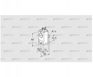 DG 300VC8D-5W (84448950) Датчик-реле давления газа Kromschroder