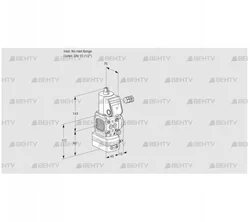 VAD1-/15R/NW-50B (88001702) Газовый клапан с регулятором давления Kromschroder