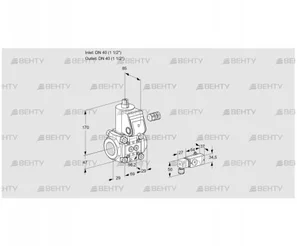 VAS240R/NW (88019131) Газовый клапан Kromschroder