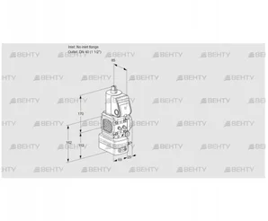 VAD2-/40R/NW-50A (88031214) Газовый клапан с регулятором давления Kromschroder