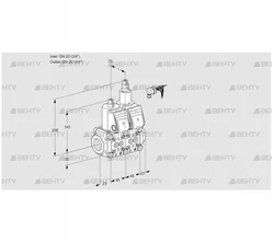 VCS1E20R/20R05NLWR/PPPP/PPPP (88100588) Сдвоенный газовый клапан Kromschroder