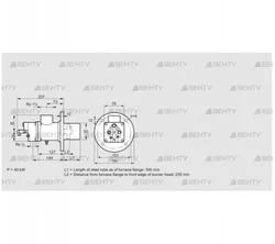 BIO 50HG-300/235-(38)D (84015532) Газовая горелка Kromschroder