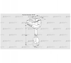 IBHS65Z01A/40A3DR10 (88300647) Дроссельная заслонка Kromschroder