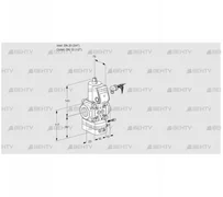 VAG120/15R/NWBE (88005048) Газовый клапан с регулятором соотношения Kromschroder