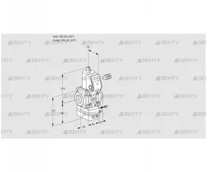 VAG120R/NQAE (88032799) Газовый клапан с регулятором соотношения Kromschroder