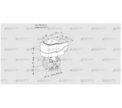 IFC1T25/25N05-15PPPP/40A2A (88300768) Регулирующий клапан с сервоприводом Kromschroder