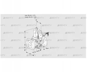 VAS240F/NWGR (88013824) Газовый клапан Kromschroder