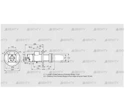 BIC 80RB-0/35-(6)E (84032011) Газовая горелка Kromschroder