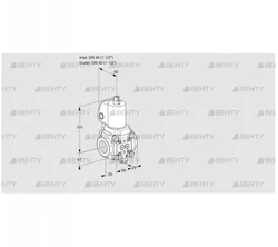 VAS2T40N/NKGL (88020305) Газовый клапан Kromschroder