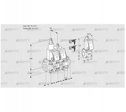 VCS1E15R/15R05LNVWR5/PPPP/PPZS (88105660) Сдвоенный газовый клапан Kromschroder