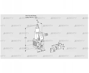 VAS2-/40R/LW (88026027) Газовый клапан Kromschroder