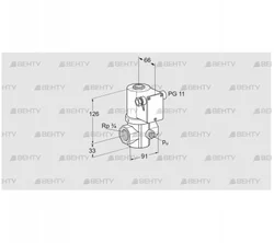 VG 20R03NK31DMVZ (85214072) Запорный газовый клапан Kromschroder