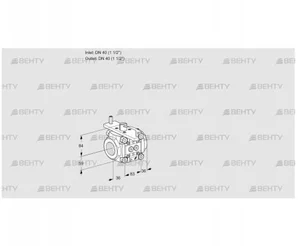 VFC340/40R05-40PPMM (88303256) Регулирующий клапан Kromschroder