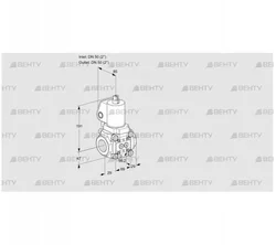 VAS2T50N/NKGL (88034733) Газовый клапан Kromschroder