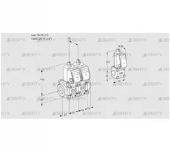 VCS1E25R/15R05NNWR/PPPP/PPZS (88100604) Сдвоенный газовый клапан Kromschroder