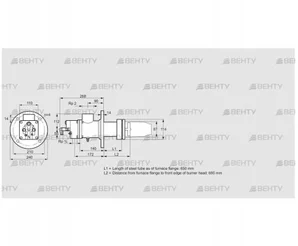 BIC 80HB-650/685-(16)F (84032074) Газовая горелка Kromschroder