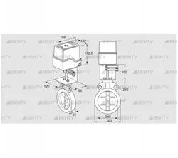 IDR300Z03D100AU/50-07W7TR10 (88302454) Дроссельная заслонка Kromschroder