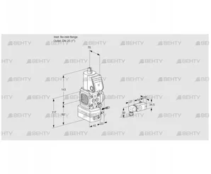 VAG1-/25R/NWAE (88006115) Газовый клапан с регулятором соотношения Kromschroder