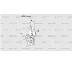 VAS225/-R/NW (88000388) Газовый клапан Kromschroder