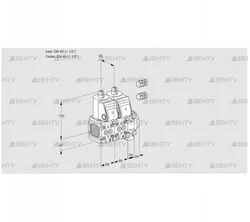 VCS2E40F/40R05FNNVWR3/PPPP/PPPP (88101767) Сдвоенный газовый клапан Kromschroder