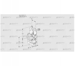 VAD125R/NK-50A (88011690) Газовый клапан с регулятором давления Kromschroder