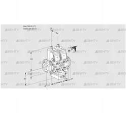 VCH1E25R/25R05NHEVQR/PPPP/PPPP (88103267) Клапан с регулятором расхода Kromschroder