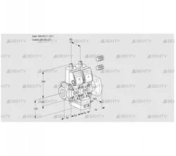 VCG3E40R/50F05NGEWR3/PPPP/PPPP (88101577) Клапан с регулятором соотношения Kromschroder