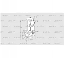 VK 200/100F40T5HG93 (85317100) Газовый клапан с приводом Kromschroder