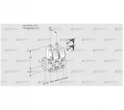 VCS2E32R/32R05NNWR6/PPPP/PPPP (88106682) Сдвоенный газовый клапан Kromschroder