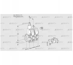 VCS3E65R/65R05LNWR/-2PP/PPPP (88106714) Сдвоенный газовый клапан Kromschroder