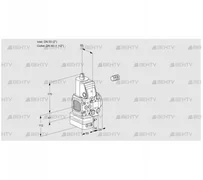 VAH2E50R/40R05FHEVWR/PP/PP (88102396) Клапан с регулятором расхода Kromschroder