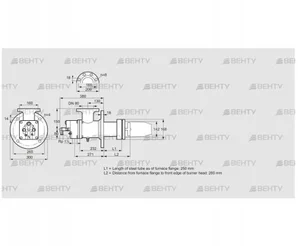 BIC 140HM-250/285-(52)ER (84199259) Газовая горелка Kromschroder