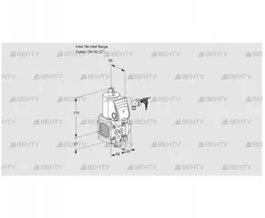 VAS2-/50R/NW (88003854) Газовый клапан Kromschroder