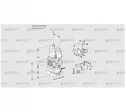 VAG1-/25R/NWAE (88001738) Газовый клапан с регулятором соотношения Kromschroder