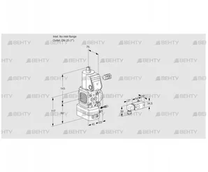 VAG1-/25R/NQAE (88027735) Газовый клапан с регулятором соотношения Kromschroder