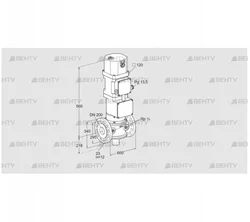 VK 200F02W5XG43 (85314620) Газовый клапан с приводом Kromschroder