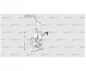 VAS240R/NW (88002373) Газовый клапан Kromschroder