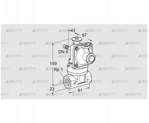 JSAV 25R40/2-0Z (86361051) Предохранительный запорный клапан Kromschroder