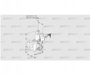 VAS240/-F/NW (88020767) Газовый клапан Kromschroder