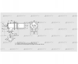 ZIC 200RB-300/335-(20)D (84277642) Газовая горелка Kromschroder