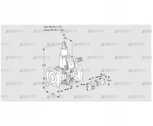 VAS240F/LW (88034180) Газовый клапан Kromschroder