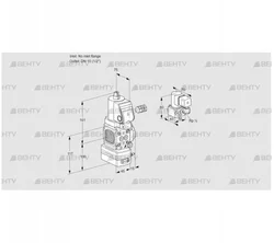 VAV1-/15R/NWSRBK (88013169) Газовый клапан с регулятором соотношения Kromschroder