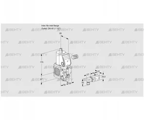 VAS2-/40R/NW (88002252) Газовый клапан Kromschroder